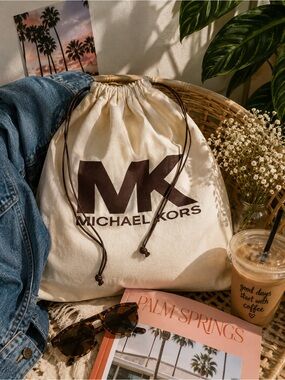 Authentic Michael Kors Large Canvas Cotton Dust Bag 20" x 20" Purse Storage